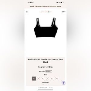 LainSnow Kiawah Top - Black